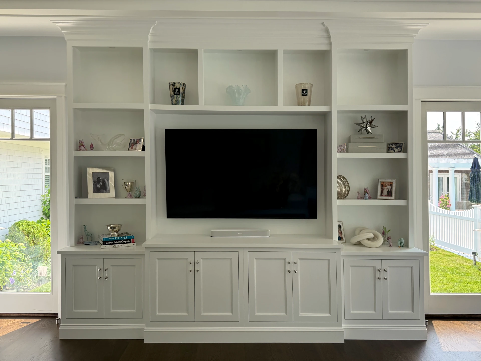 Custom built in cabinetry by Action Cabinetry, Long Island, NY.